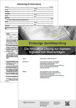 Wohnraummietvertrag und Digitale Signierung - Kombi-Produkt